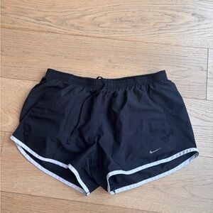 Nike Black Running Shorts with White Accents